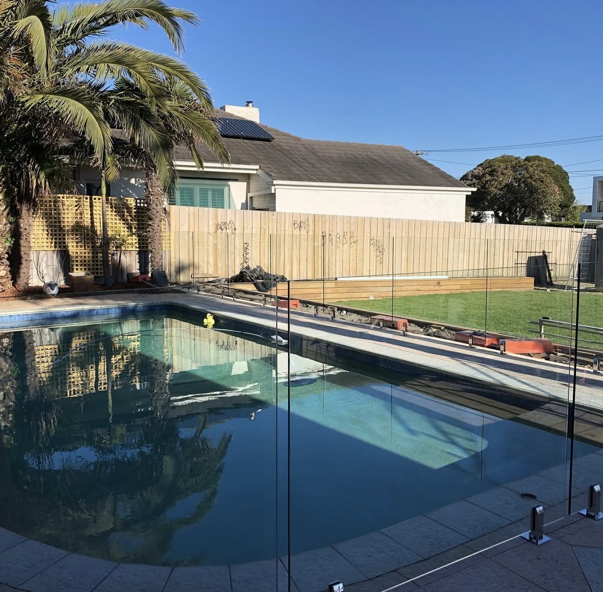 Poolside Frameless Glass Fence