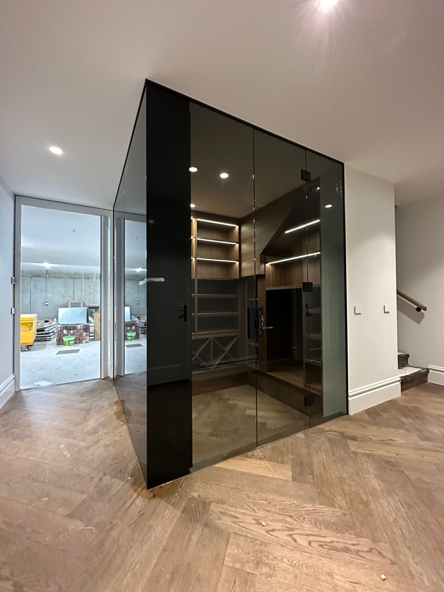 Tinted Glass Wine Room Enclosure